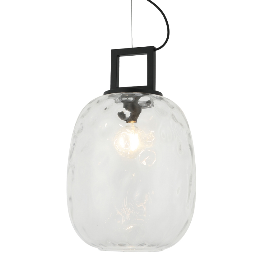 Luster na sajli LUCY 1xE27/40W/230V crna