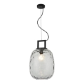 Luster na sajli LUCY 1xE27/40W/230V u dimnoj crnoj boji