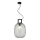 Luster na sajli LUCY 1xE27/40W/230V u dimnoj crnoj boji