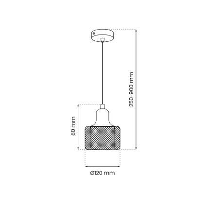 Luster na sajli LUMI 1xG9/8W/230V