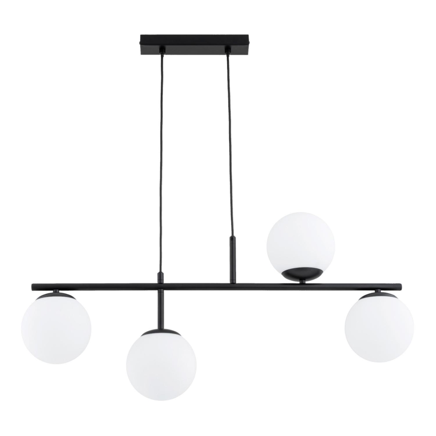 Luster na sajli LUNA 4xE14/10W/230V crna
