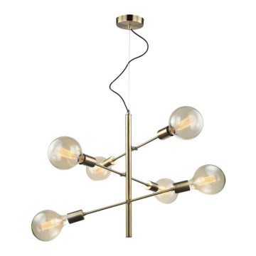 Luster na sajli MADALYN 6xE27/40W/230V