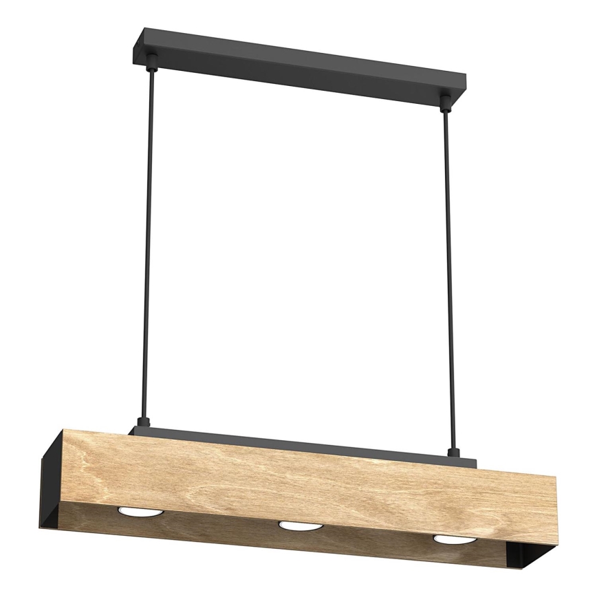 Luster na sajli MAISON 3xGU10/8W/230V smeđa/hrast