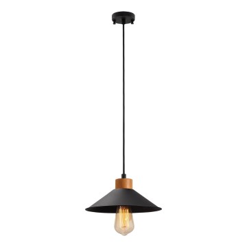 Luster na sajli MANAVGAT 1xE27/40W/230V crna/smeđa