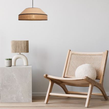 Luster na sajli MANISO 1xE27/60W/230V pr. 45 cm bež