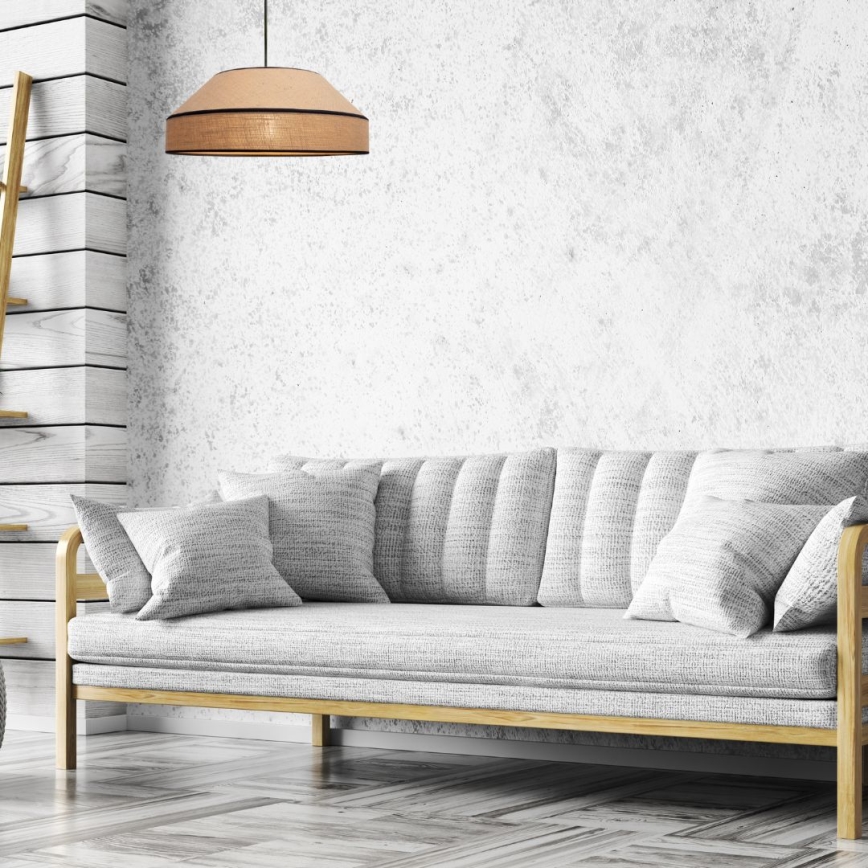 Luster na sajli MANISO 1xE27/60W/230V pr. 45 cm bež