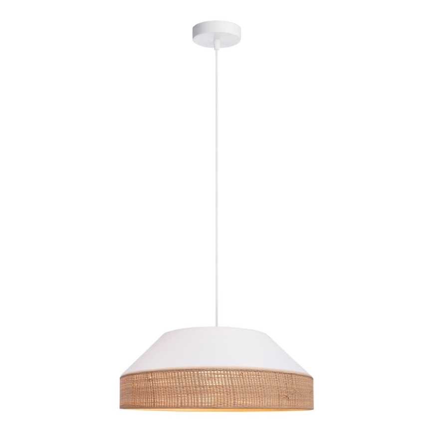 Luster na sajli MANISO 1xE27/60W/230V pr. 45 cm bijela/bež