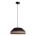 Luster na sajli MANISO 1xE27/60W/230V pr. 45 cm crna/bež