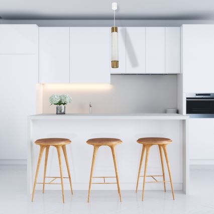 Luster na sajli Marble white/brass 1xGU10/8W/230V