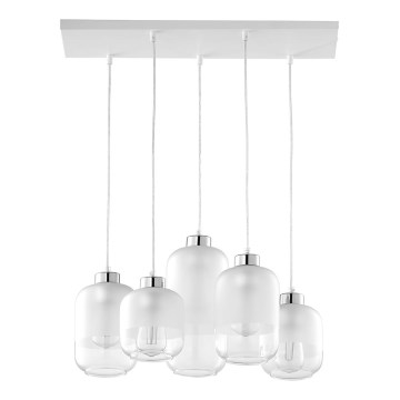 Luster na sajli MARCO 5xE27/60W/230V bijela