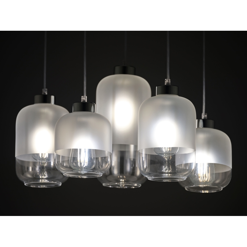 Luster na sajli MARCO 5xE27/60W/230V bijela