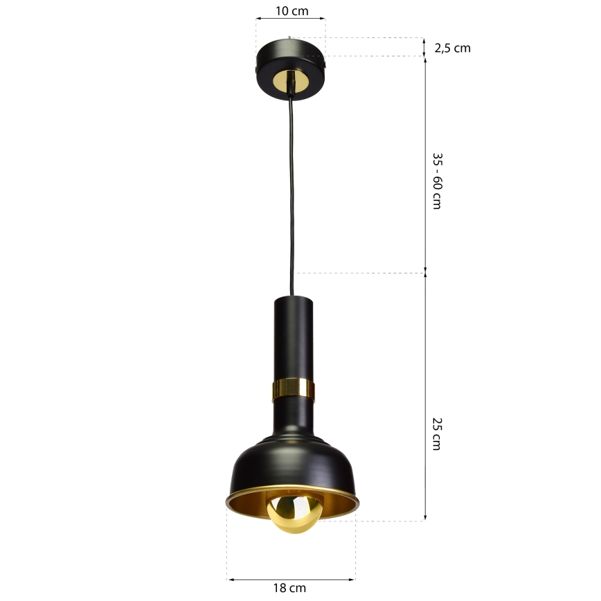 Luster na sajli MARGO 1xE27/5,5W/230V