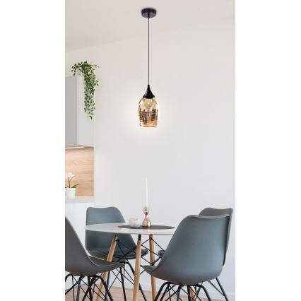 Luster na sajli MARINA 1xE27/60W/230V bakar