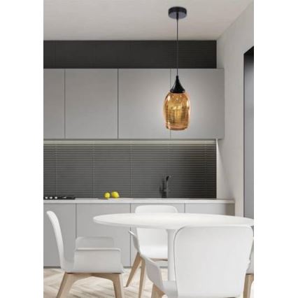 Luster na sajli MARINA 1xE27/60W/230V bakar