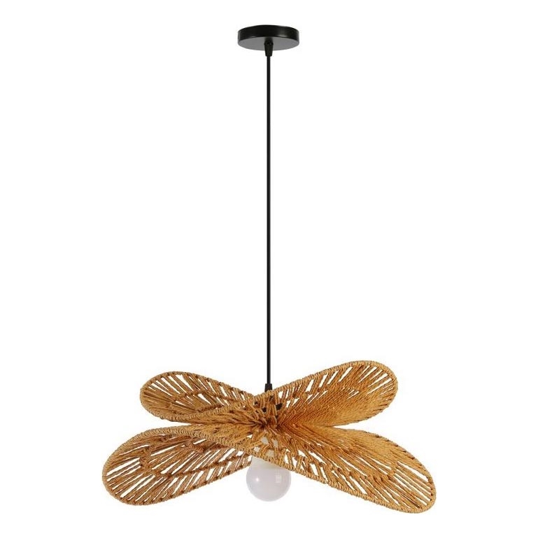 Luster na sajli MARIPOSA 1xE27/40W/230V pr. 50 cm juta