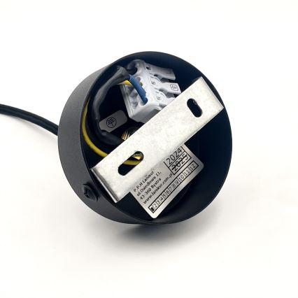 Luster na sajli MARKUS 1xE27/15W/230V crna/hrast