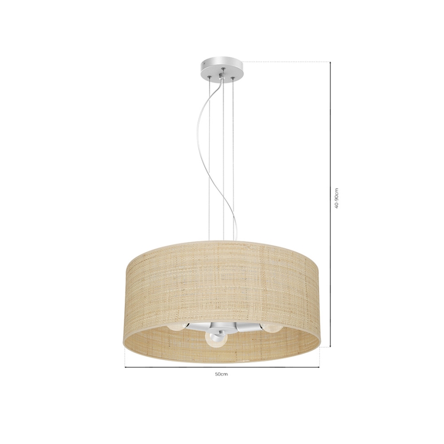 Luster na sajli MARSHALL 3xE27/60W/230V