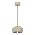 Luster na sajli MARTI 1xE27/15W/230V bež/zlatna