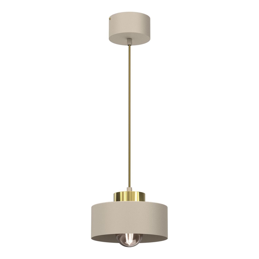 Luster na sajli MARTI 1xE27/15W/230V bež/zlatna