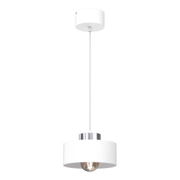 Luster na sajli MARTI 1xE27/15W/230V bijela/sjajni krom