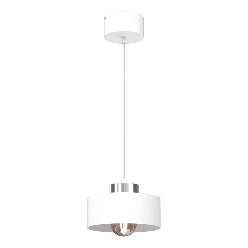 Luster na sajli MARTI 1xE27/15W/230V bijela/sjajni krom
