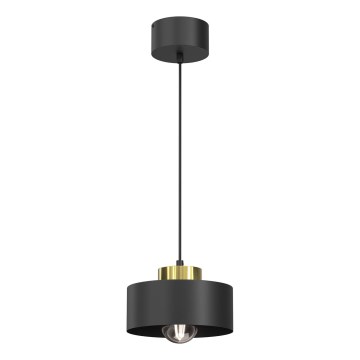 Luster na sajli MARTI 1xE27/15W/230V crna/zlatna