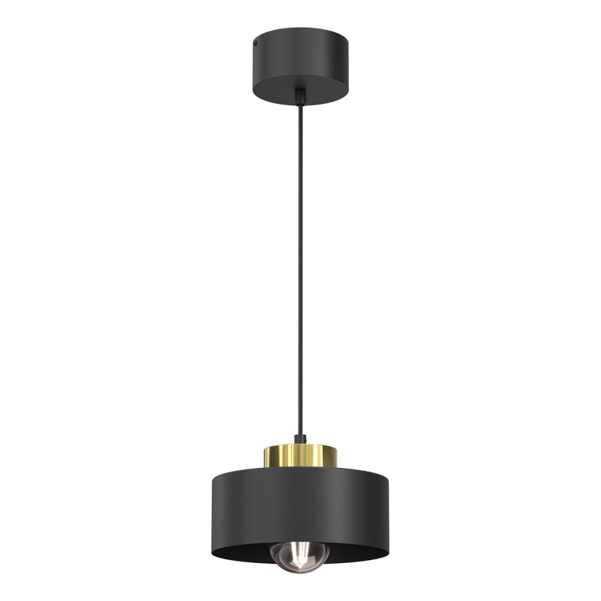 Luster na sajli MARTI 1xE27/15W/230V crna/zlatna