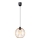 Luster na sajli MATT 1xE27/60W/230V crna/bakrena