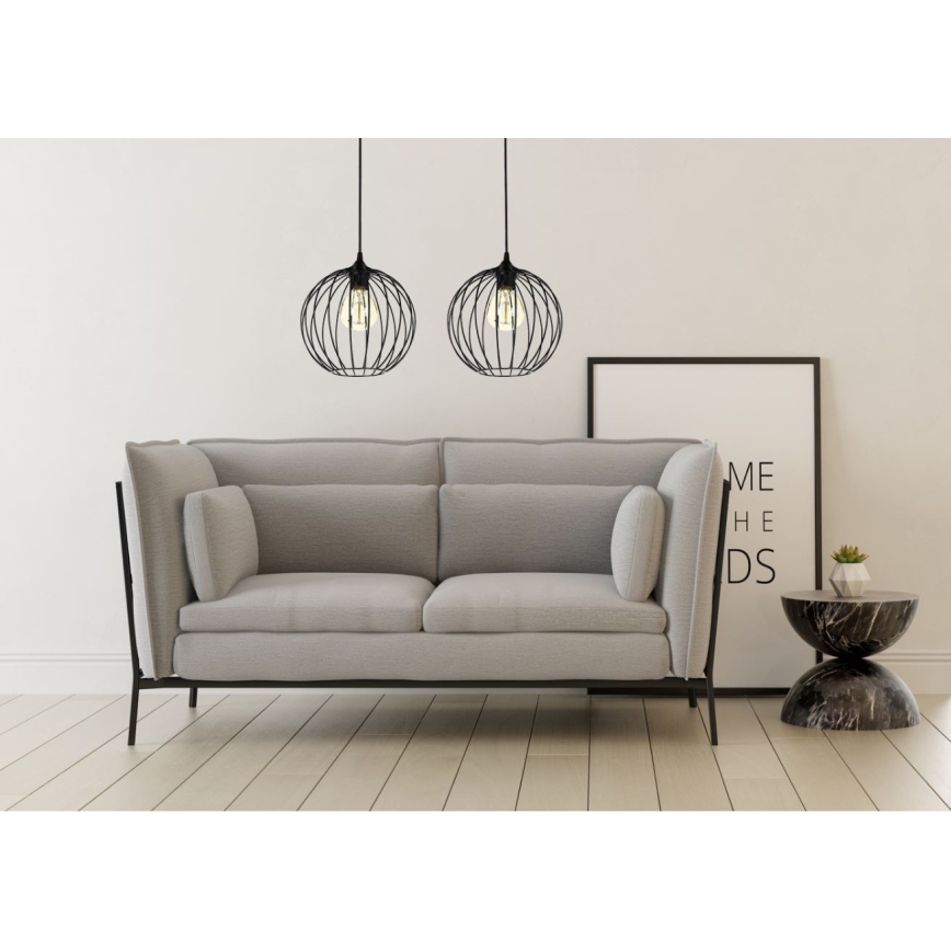 Luster na sajli MATT 2xE27/60W/230V
