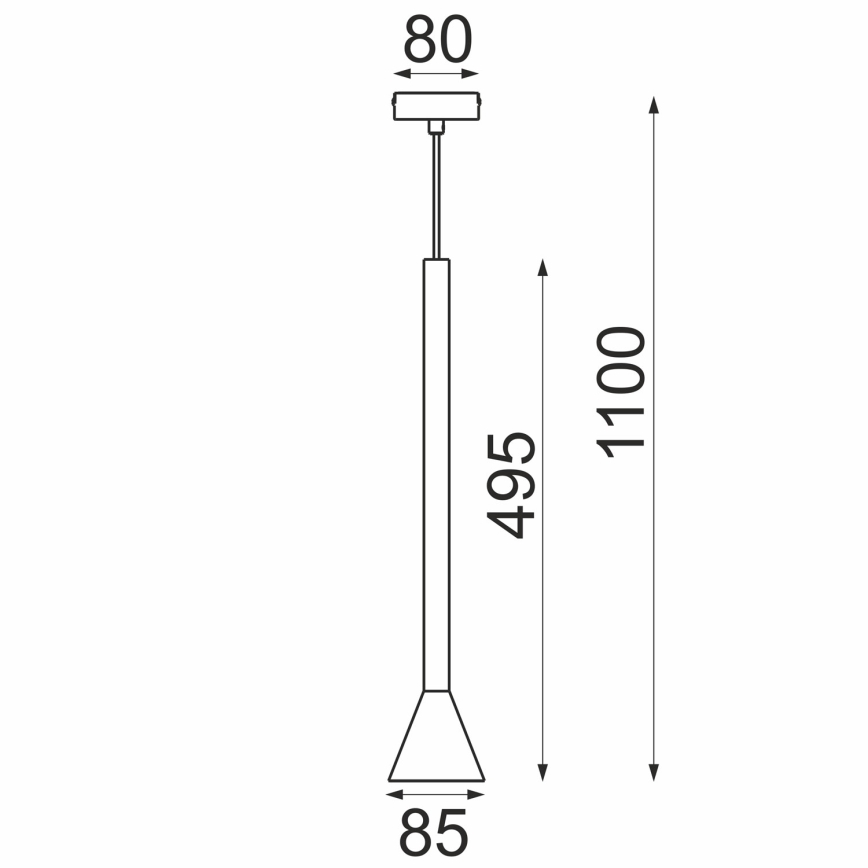 Luster na sajli MAZZO 1xGU10/8W/230V bež