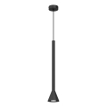 Luster na sajli MAZZO 1xGU10/8W/230V crna