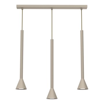 Luster na sajli MAZZO 3xGU10/8W/230V bež