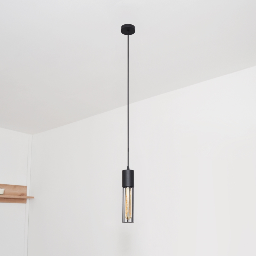 Luster na sajli MELODY 1xE27/15W/230V crna