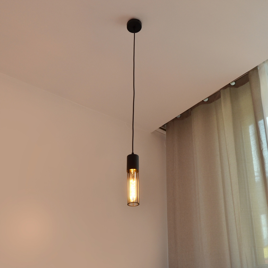 Luster na sajli MELODY 1xE27/15W/230V crna