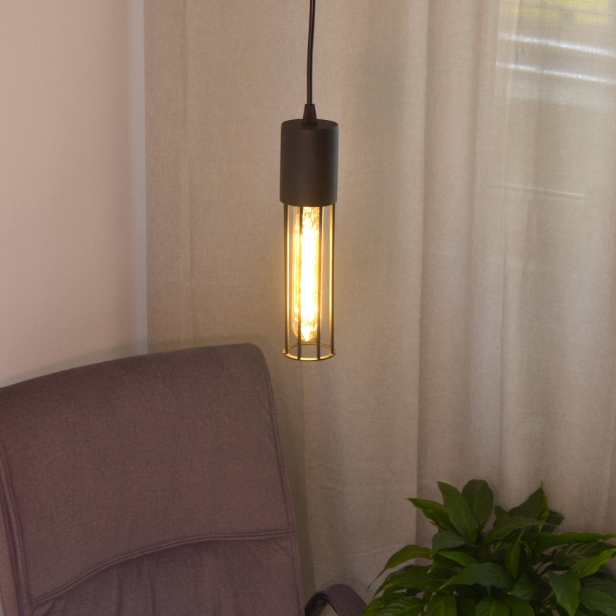 Luster na sajli MELODY 1xE27/15W/230V crna