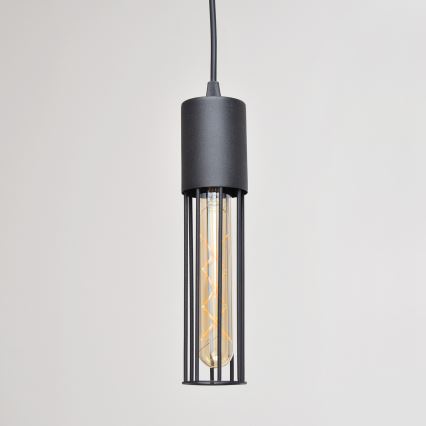 Luster na sajli MELODY 2xE27/15W/230V crna
