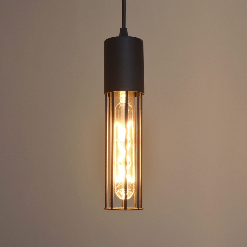 Luster na sajli MELODY 2xE27/15W/230V crna