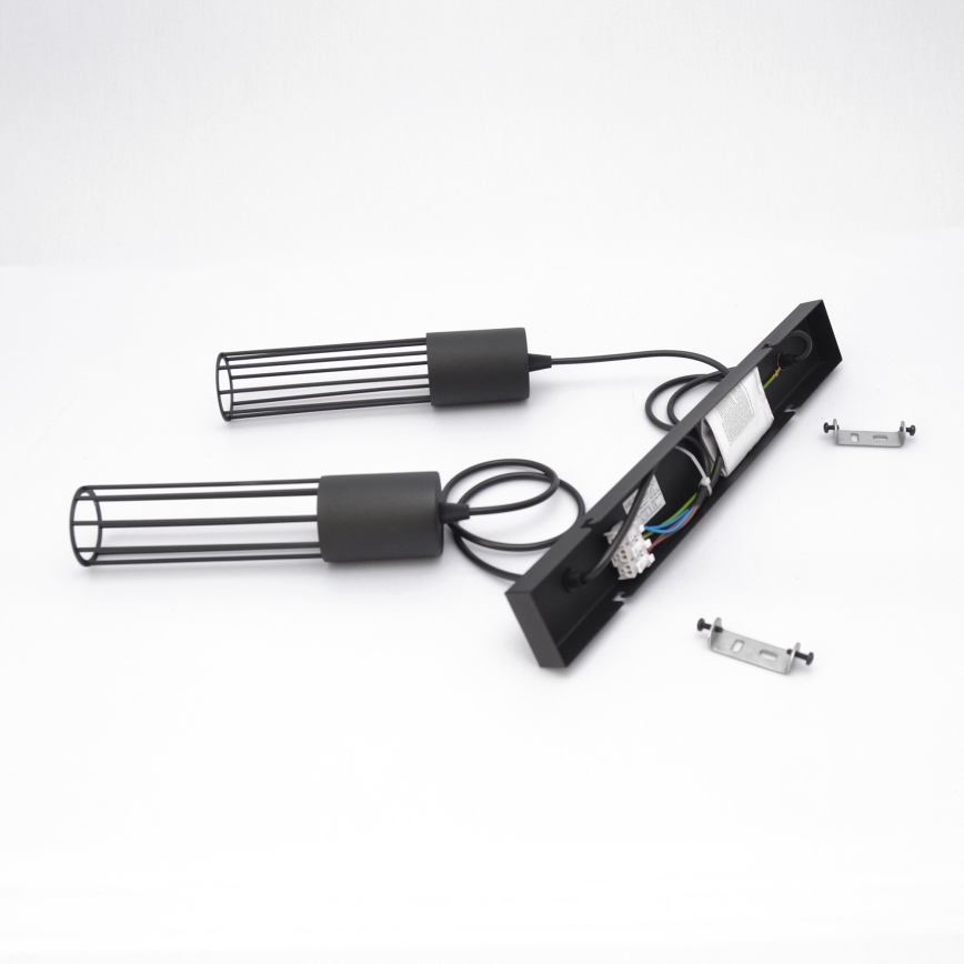 Luster na sajli MELODY 2xE27/15W/230V crna