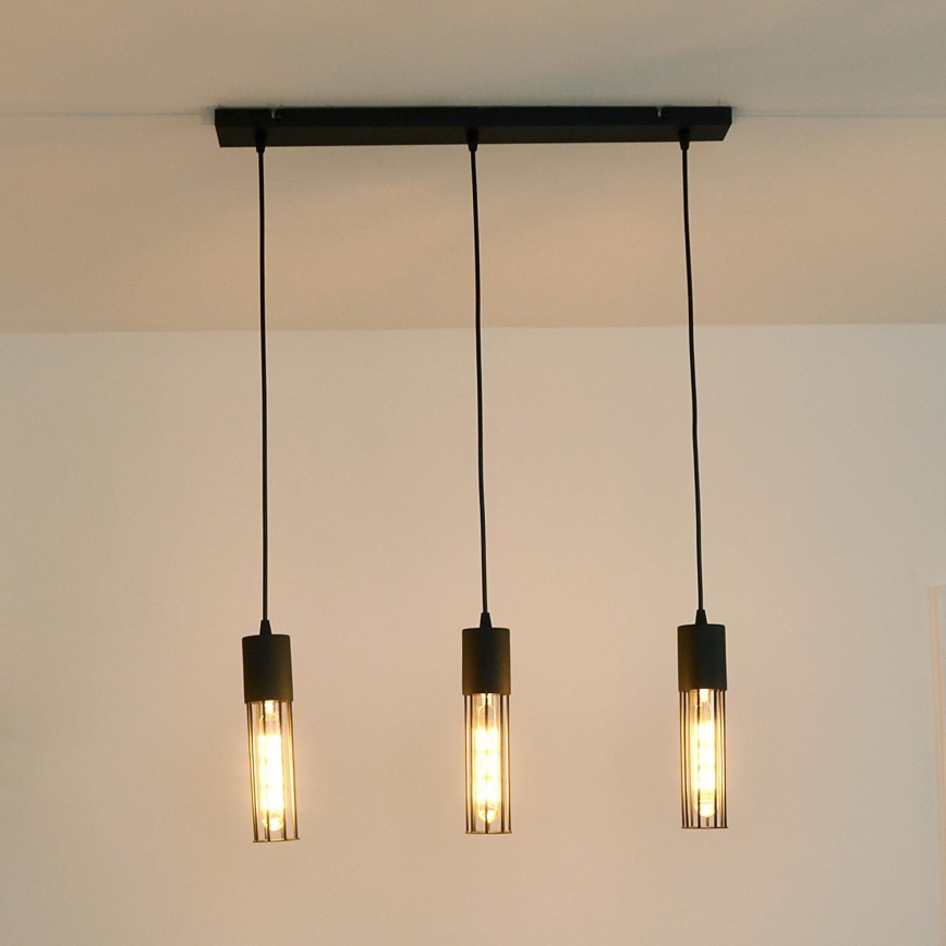 Luster na sajli MELODY 3xE27/15W/230V crna