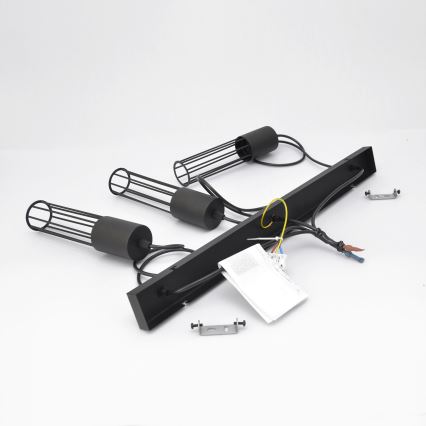 Luster na sajli MELODY 3xE27/15W/230V crna