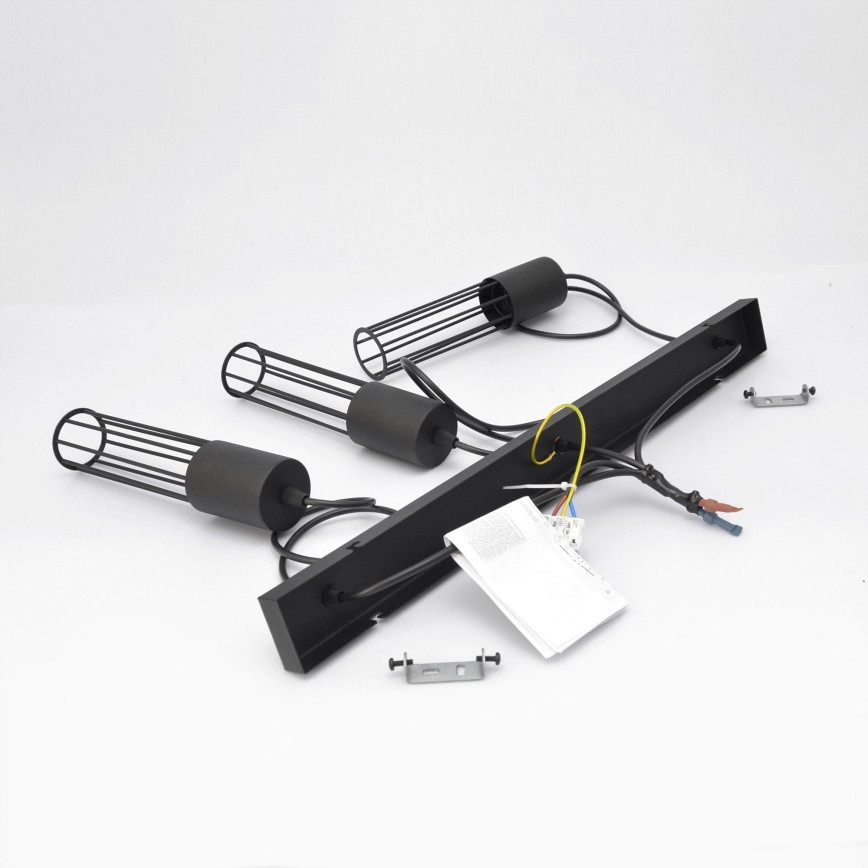 Luster na sajli MELODY 3xE27/15W/230V crna