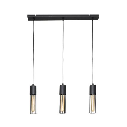 Luster na sajli MELODY 3xE27/15W/230V crna