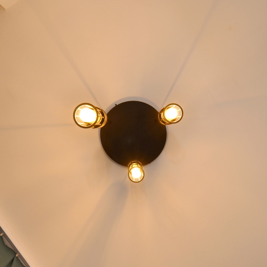 Luster na sajli MELODY 3xE27/15W/230V crna