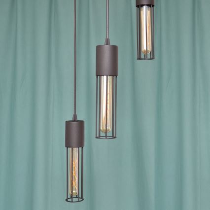 Luster na sajli MELODY 3xE27/15W/230V crna