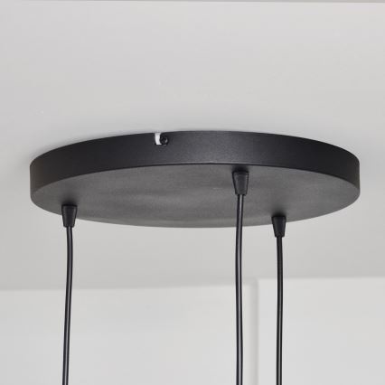 Luster na sajli MELODY 3xE27/15W/230V crna