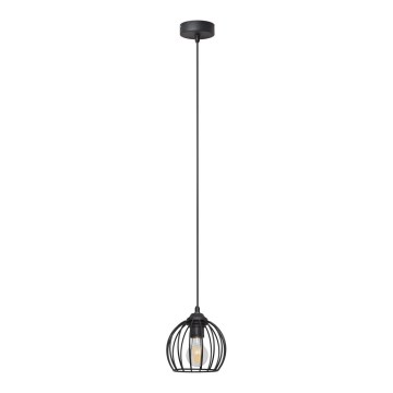 Luster na sajli MERCURE 1xE27/15W/230V pr. 16 cm crna