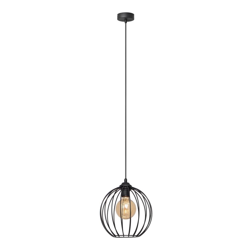 Luster na sajli MERCURE 1xE27/15W/230V pr. 24 cm crna