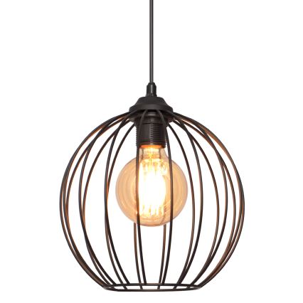 Luster na sajli MERCURE 1xE27/15W/230V pr. 24 cm crna