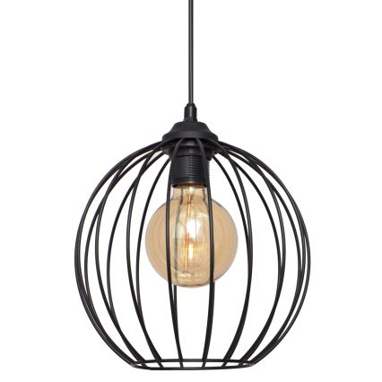 Luster na sajli MERCURE 1xE27/15W/230V pr. 24 cm crna