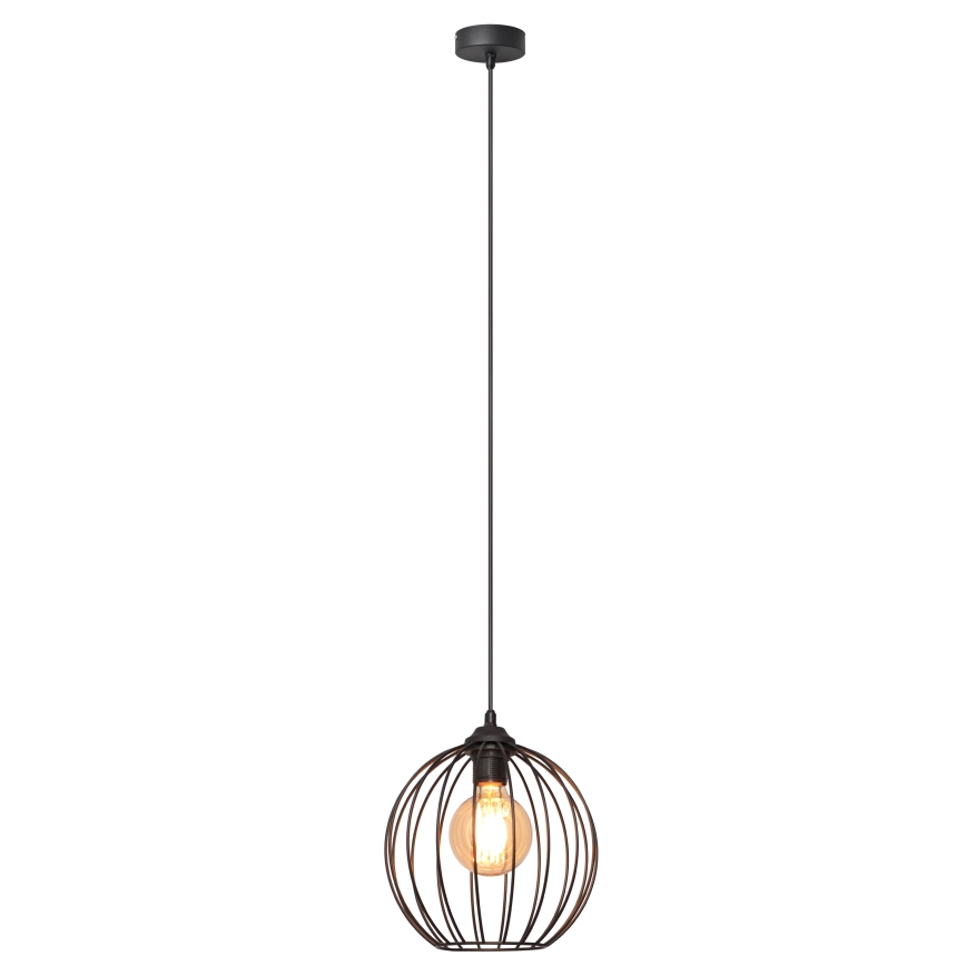 Luster na sajli MERCURE 1xE27/15W/230V pr. 24 cm crna